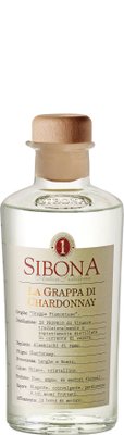 Auf dem Etikett sind Details zur Herstellung und den Aromen der Grappa abgedruckt, die florale und fruchtige Noten verspricht.