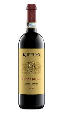 Das Etikett der Weinflasche hebt die kontrollierte Herkunftsbezeichnung und die Qualität des Chianti Classico hervor.