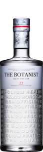 Die Flasche 'The Botanist' präsentiert sich mit einem klaren, modernen Look und einer Vielzahl von eingravierten Pflanzenbezeichnungen.