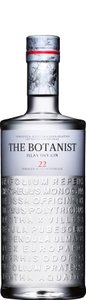 Die Flasche 'The Botanist' präsentiert sich mit einem klaren, modernen Look und einer Vielzahl von eingravierten Pflanzenbezeichnungen.