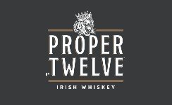 Markantes Logo von Proper Twelve Irish Whiskey