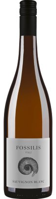 Eine elegante Flasche Sauvignon Blanc mit einem stilvollen Etikett, das ein Ammoniten-Motiv zeigt, aus der Pfalz.