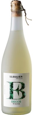 Ein modernes Flaschendesign für Secco, das durch seine schlichte Form und die ansprechende Farbgestaltung auffällt.
