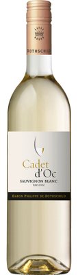 Ein hochwertiger Sauvignon Blanc von Baron Philippe de Rothschild, präsentiert in einer klaren Flasche mit ansprechendem Etikett.